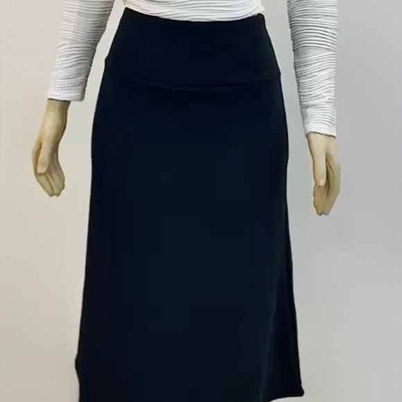 DEVORAH'S SECRET Navy Modest Maxi Skirt Basic 38' Length - Picture 1 of 2